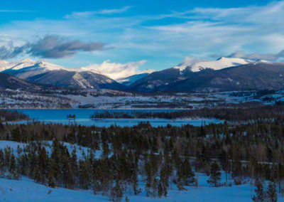 Panoramic Photo of Lake Dillon in Winter 03