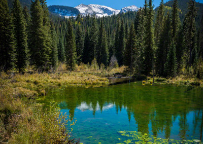 Vertical of Pond off CR12 in Crested Butte