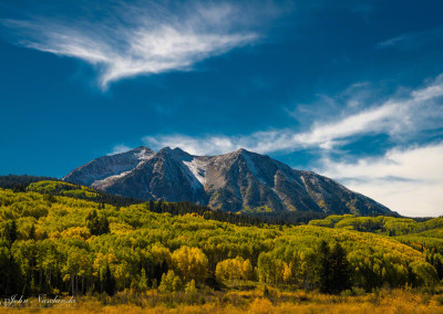 Marcellina Mountain Close Up - Kebler Pass Colorado