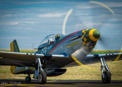 P51 Mustang Gunfighter at Rocky Mountain Airshow