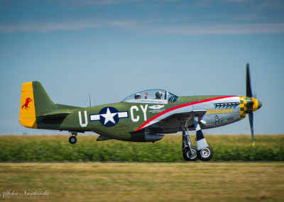 P51 Mustang Gunfighter at Rocky Mountain Airshow