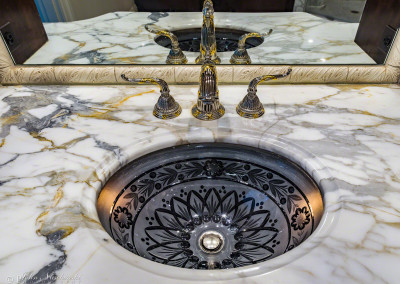 Luxury Denver Home Master Bathroom Sink Detail