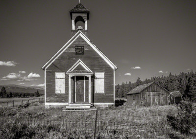 Old School House and Out Building in Leadville Colorado