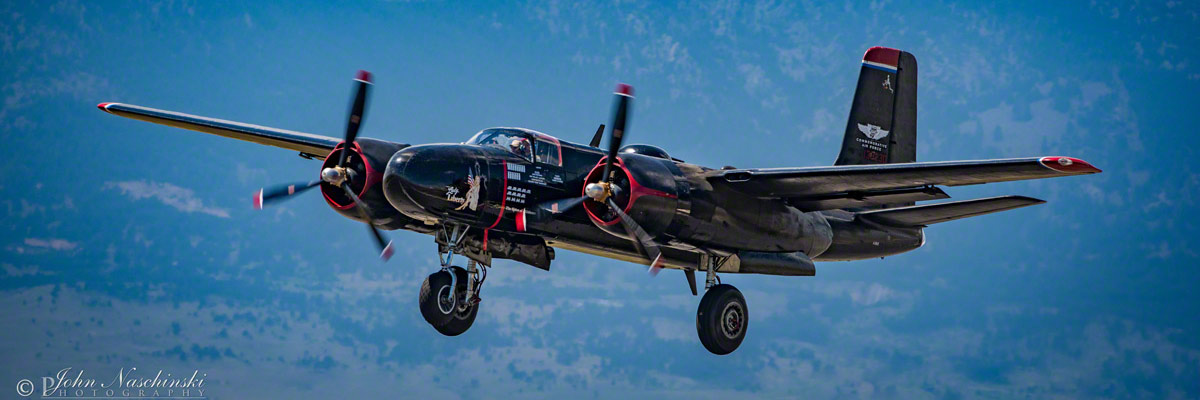 Photos of A-26 Bomber Lady Liberty Rocky Mountain Airshow