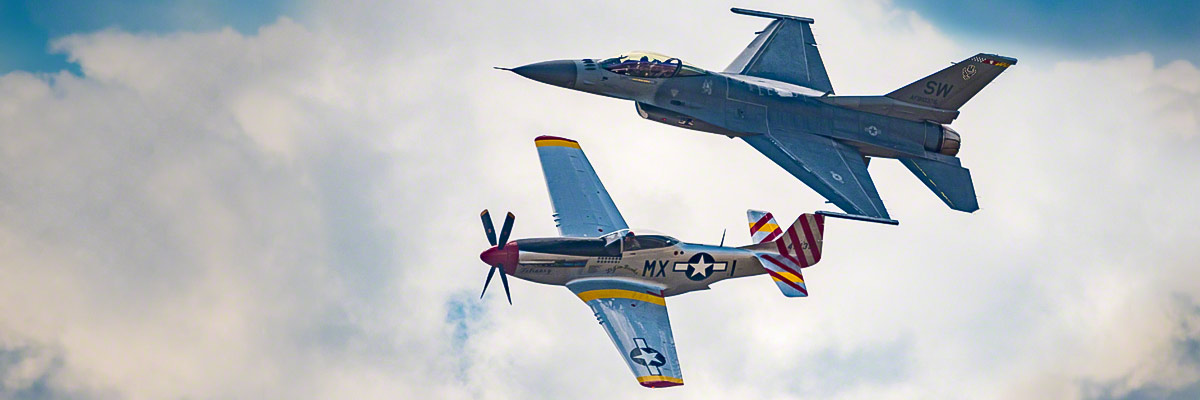 F-16 and P-51 Heritage Flight Photos Colorado Airshow