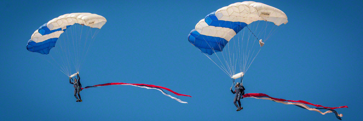 USAF Wings of Blue Parachutes Rocky Mountain Airshow