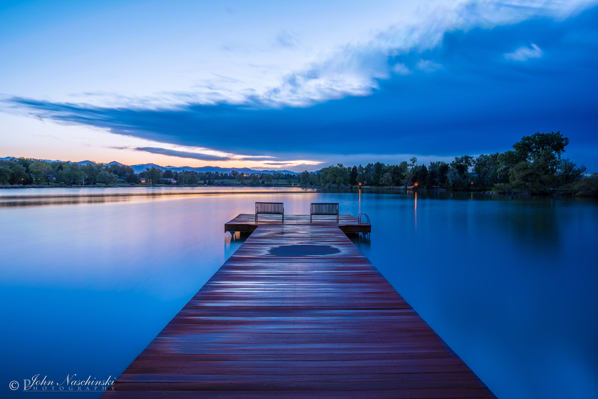 Photos of Bow Mar Colorado Lake at Sunset