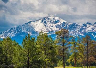 Photos of Pikes Peak from Colorado Highway 67
