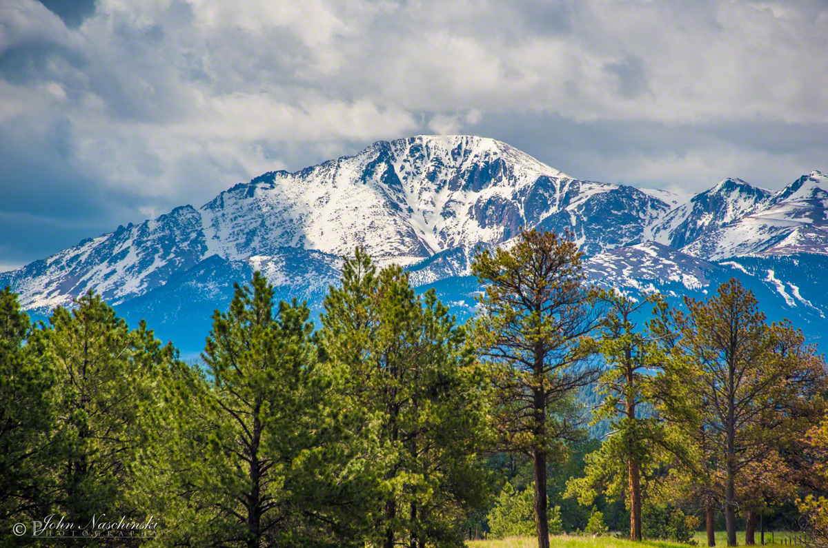 Photos of Pikes Peak from Colorado Highway 67