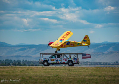 Jelly Belly Stunt Plane Performing One Wheel Touchdown 05