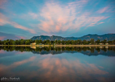 Pink Cloud Sunrise at Prospect Lake before Colorado Springs Balloon Lift Off - Photo 03