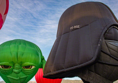 Star Wars Darth Vader and Yoda Balloon at Colorado Springs Balloon Lift Off Photo - 19