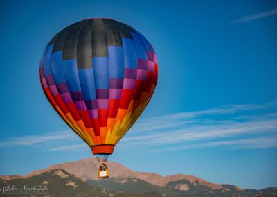 Pikes Peak and Colorado Springs Balloon Lift Off Photo - 112