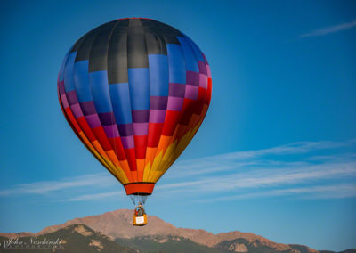Pikes Peak and Colorado Springs Balloon Lift Off Photo - 113