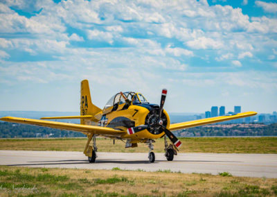 North American T-28B and Denver Skyline - Photo 11