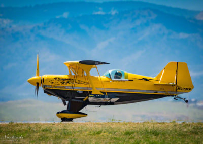 Buck Roetman flying his Pitts at the Rocky Mountain Air Show