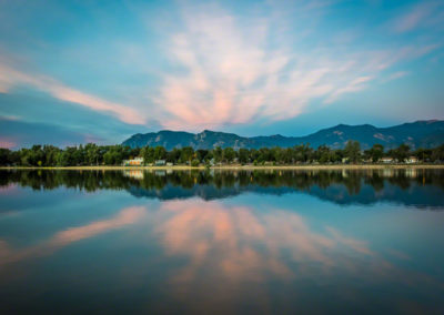 Sunrise at Prospect Lake before Colorado Springs Balloon Lift Off - Photo 01