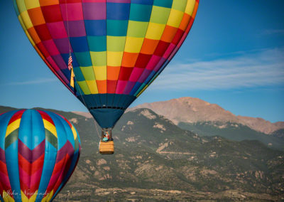 Pikes Peak and Colorado Springs Balloon Lift Off Photo - 27
