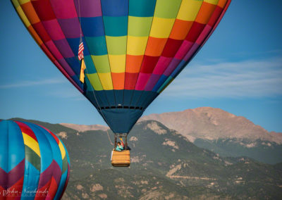 Pikes Peak and Colorado Springs Balloon Lift Off Photo - 28