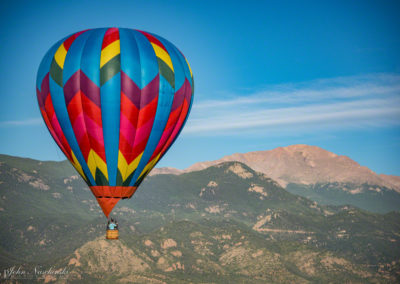 Pikes Peak and Colorado Springs Balloon Lift Off Photo - 34