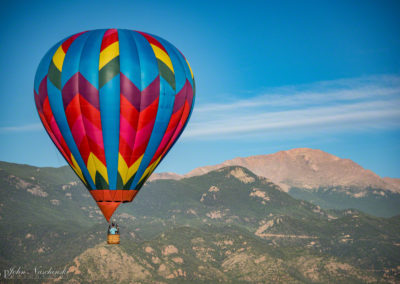 Pikes Peak and Colorado Springs Balloon Lift Off Photo - 35