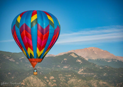 Pikes Peak and Colorado Springs Balloon Lift Off Photo - 36