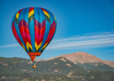 Pikes Peak and Colorado Springs Balloon Lift Off Photo - 38