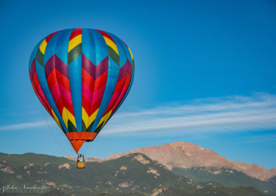 Pikes Peak and Colorado Springs Balloon Lift Off Photo - 40