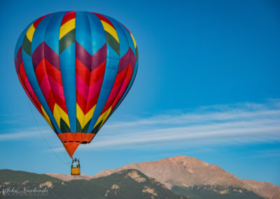 Pikes Peak and Colorado Springs Balloon Lift Off Photo - 43
