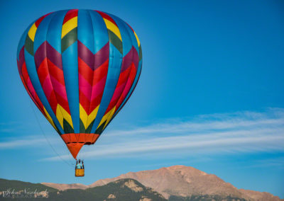 Pikes Peak and Colorado Springs Balloon Lift Off Photo - 44