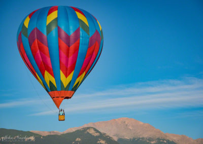 Pikes Peak and Colorado Springs Balloon Lift Off Photo - 45