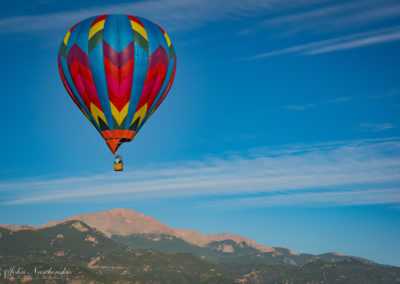 Pikes Peak and Colorado Springs Balloon Lift Off Photo - 47