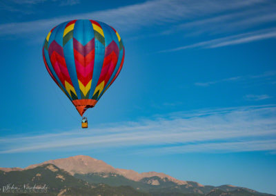 Pikes Peak and Colorado Springs Balloon Lift Off Photo - 48