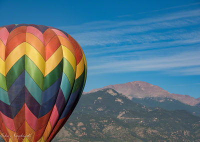 Pikes Peak and Colorado Springs Balloon Lift Off Photo - 88