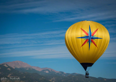 Pikes Peak and Colorado Springs Balloon Lift Off Photo - 89