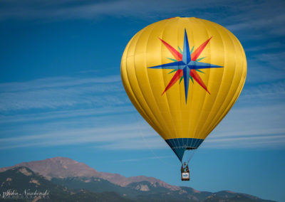 Pikes Peak and Colorado Springs Balloon Lift Off Photo - 92