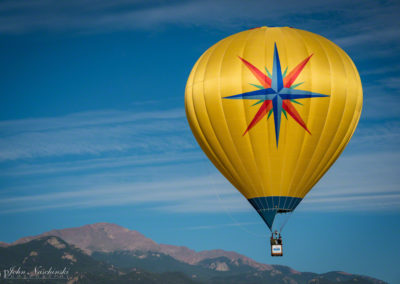 Pikes Peak and Colorado Springs Balloon Lift Off Photo - 93