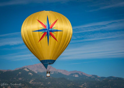 Pikes Peak and Colorado Springs Balloon Lift Off Photo - 95