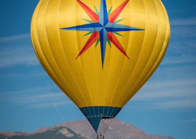 Pikes Peak and Colorado Springs Balloon Lift Off Photo - 96