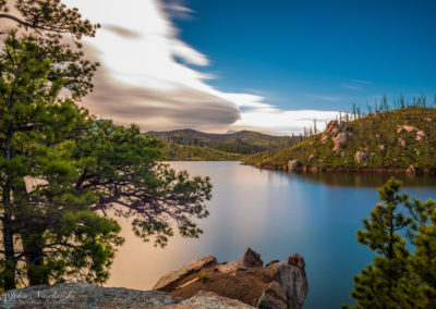 Long Exposure Photo of Cheesman Reservoir at Sunrise in Deckers Colorado 02