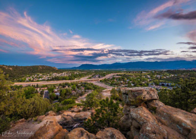 Sunset Photo of Cheyenne Mountain Colorado Springs