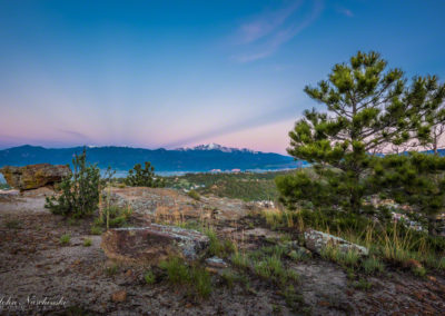 Sunrise Photo of Pikes from Peak Ridgecrest Drive Colorado Springs 02
