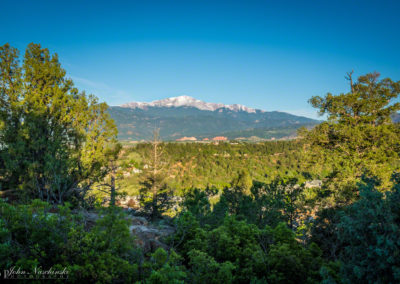 Sunrise Photo of Pikes & Garden of the Gods from Peak Ridgecrest Drive Colorado Springs 02