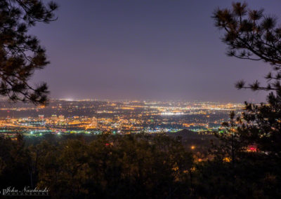 City Views of Colorado Springs at Night