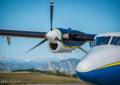 The Wings of Blue Jump Plane