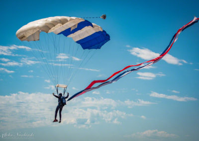 USAF Wings of Blue and Parachutes at Rocky Mountain Airshow