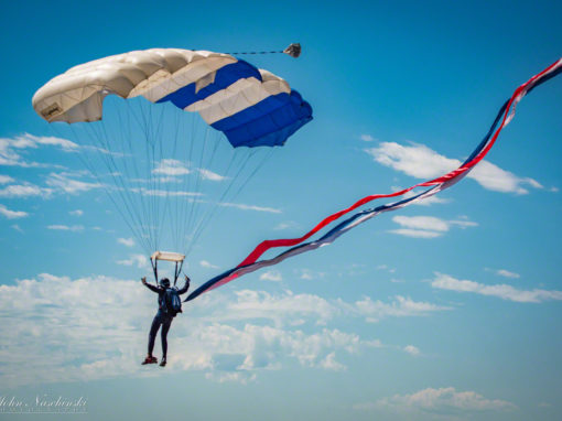 USAF Wings of Blue and Parachutes at Rocky Mountain Airshow