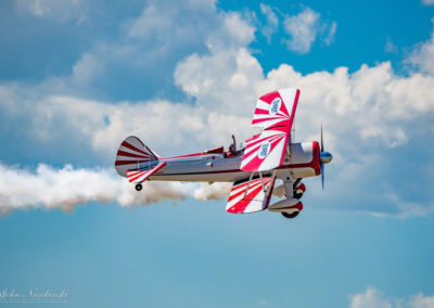 Boeing Stearman Biplane - Piloted by Gary Rower & Waving to Crowd 04