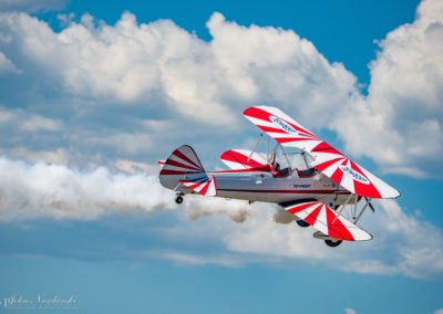 Boeing Stearman Biplane - Piloted by Gary Rower & Waving to Crowd 05