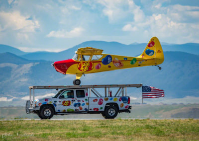 Jelly Belly Stunt Plane Touchdown Landed on Truck 01